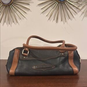 Cole Haan Black and Brown Leather Handbag